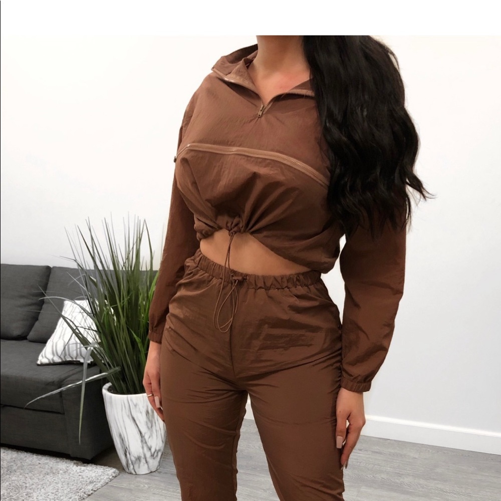 Two piece track suit